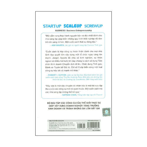 Startup, Scaleup, Screwup - Khởi nghiệp tinh gọn