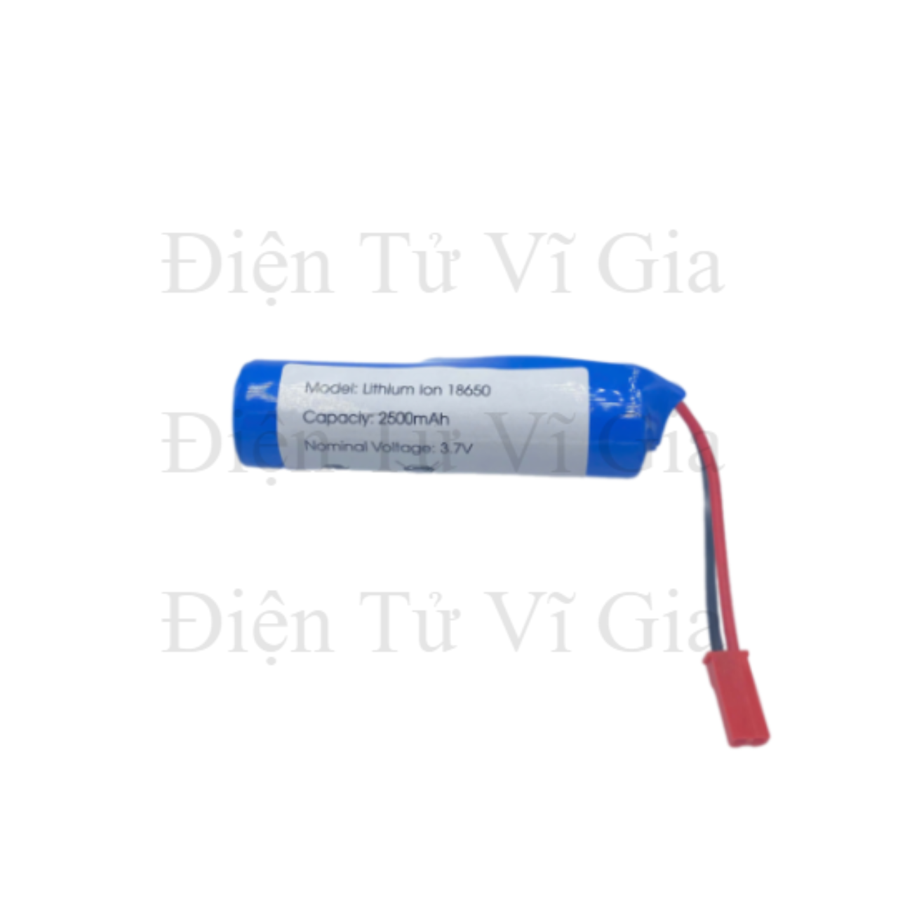 Pin sạc 3.7V Dung lượng 2500mAh - Jack nối JST 2P