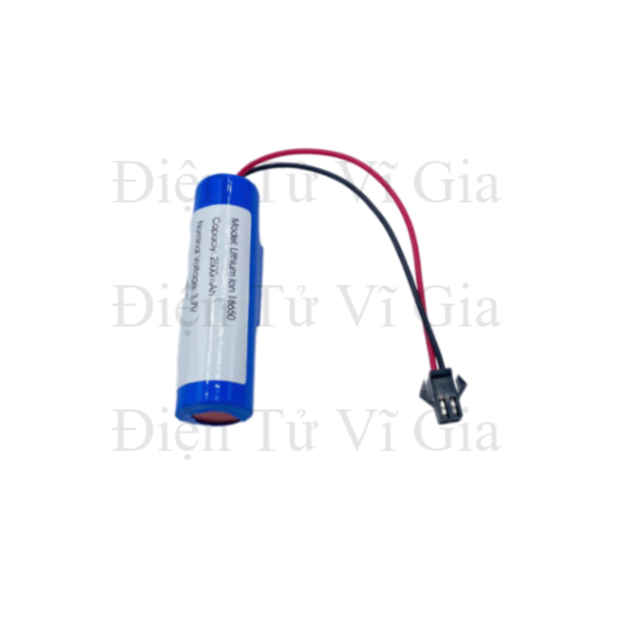 Pin sạc 3.7V Dung lượng 2500mAh - Jack nối SM 2.54mm 2P