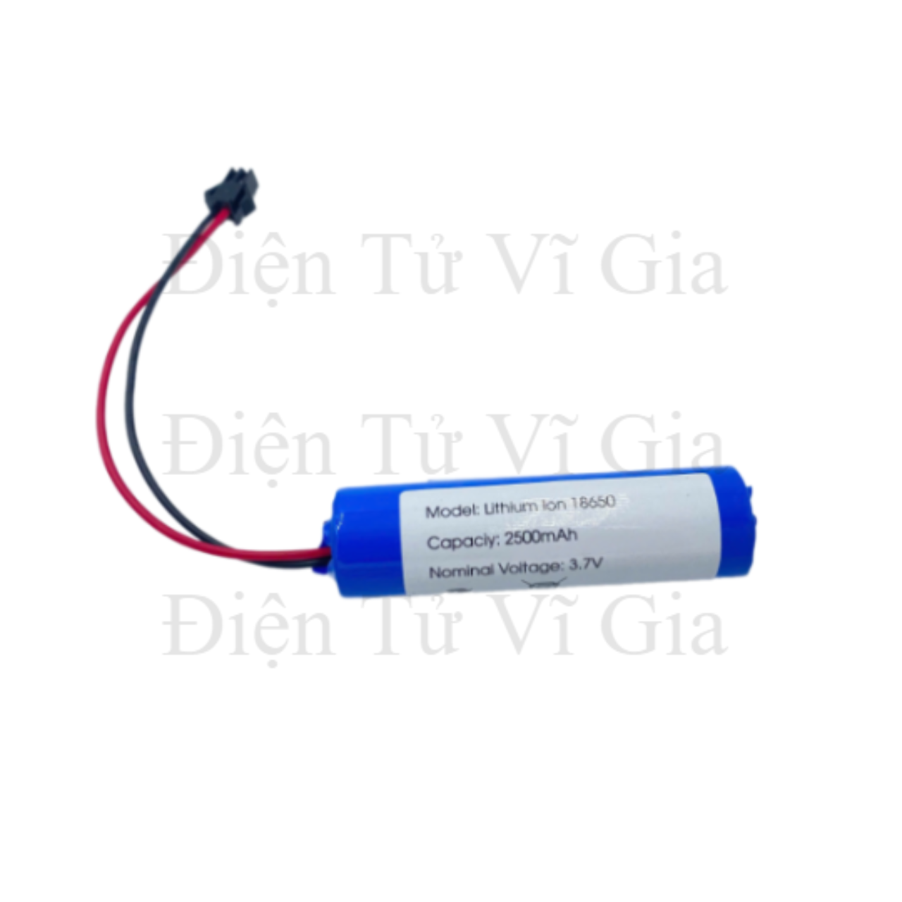 Pin sạc 3.7V Dung lượng 2500mAh - Jack nối SM 2.54mm 2P