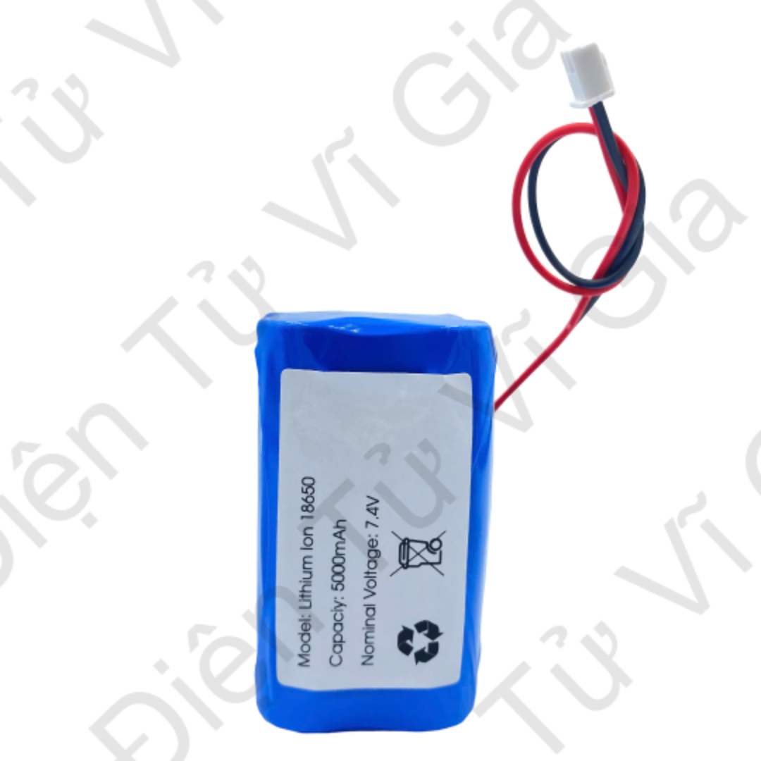 Pin sạc 7.4V 5000mAh 2S 10A Jack XH 2.54mm Cao Cấp - Vĩ Gia Shop