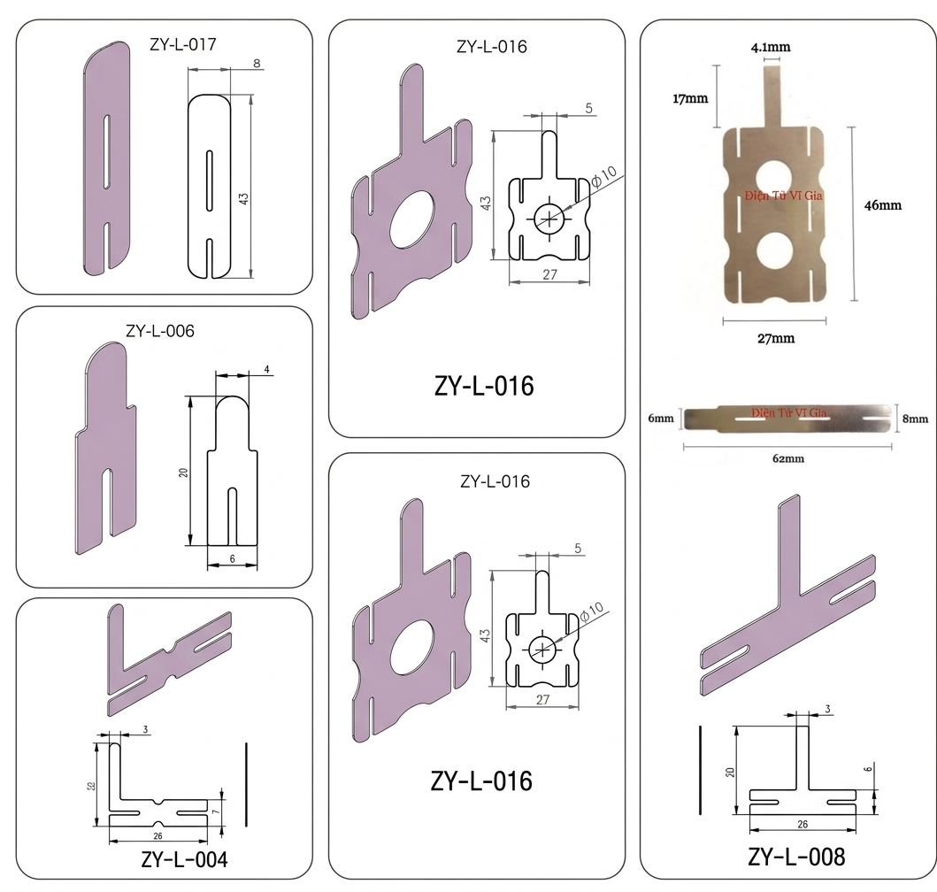 Kẽm Hàn Cell Pin 18650 Định Hình ZY-L016 ZY-L017 ZY-L004 ZY-L008 VĨ GIA SHOP