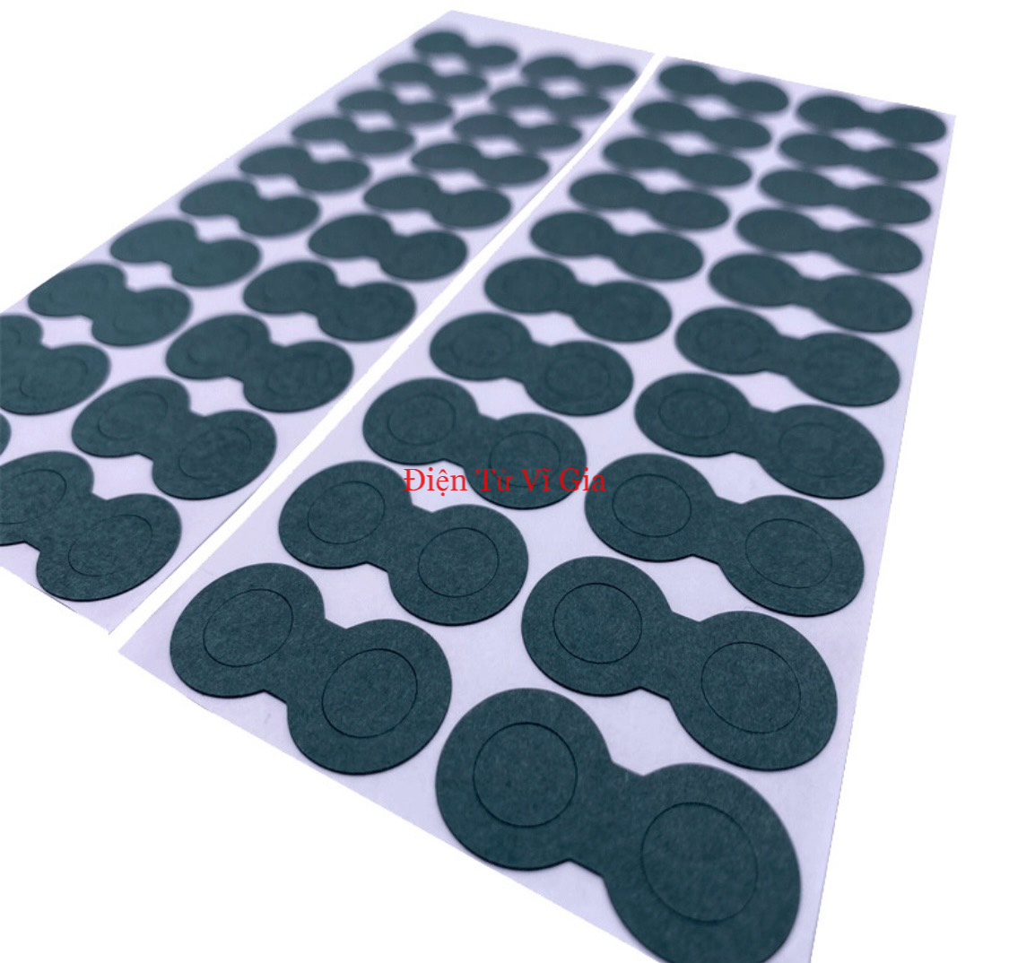 Miếng Dán Cực Dương Đôi Pin 18650 Chống Chập Cháy Tờ 30 Đầu - VĨ GIA SHOP