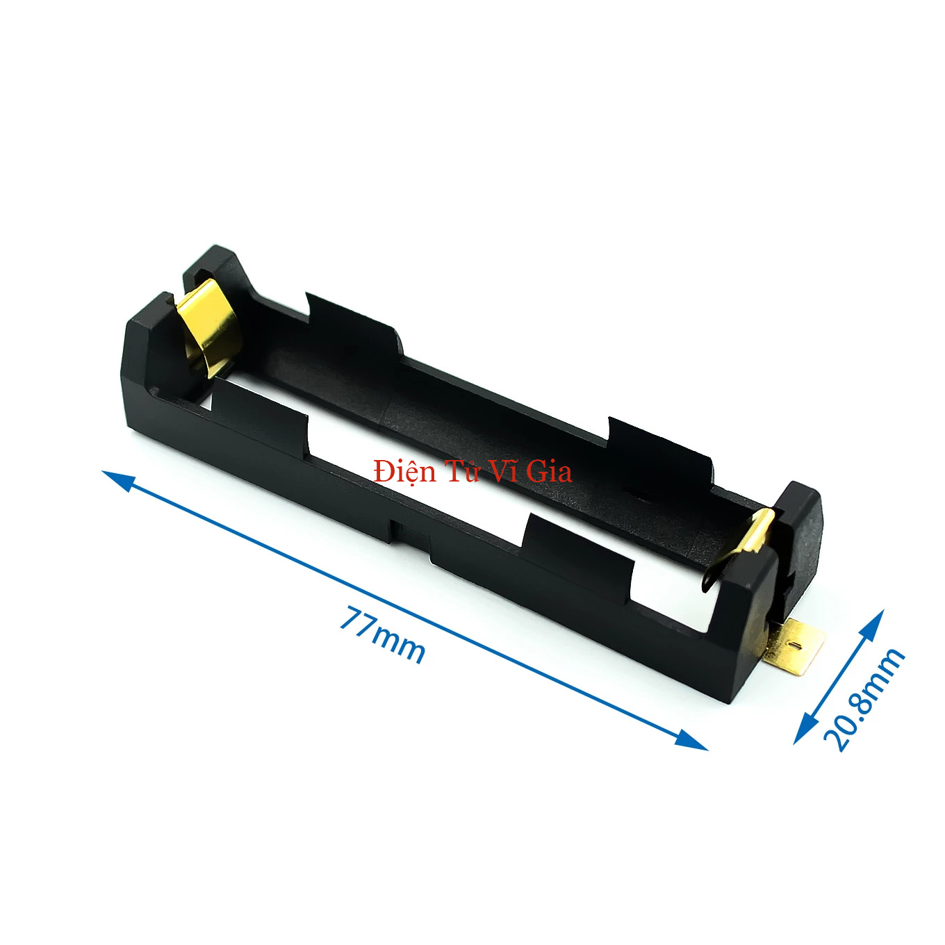Đế Khay Pin 18650 Chân Đồng Hàn Dán Bề Mặt SMD SMT Loại 1 Cell / 2 Cell / 3 Cell / 4 Cell Nhựa ABS Cao Cấp - Vĩ Gia Shop