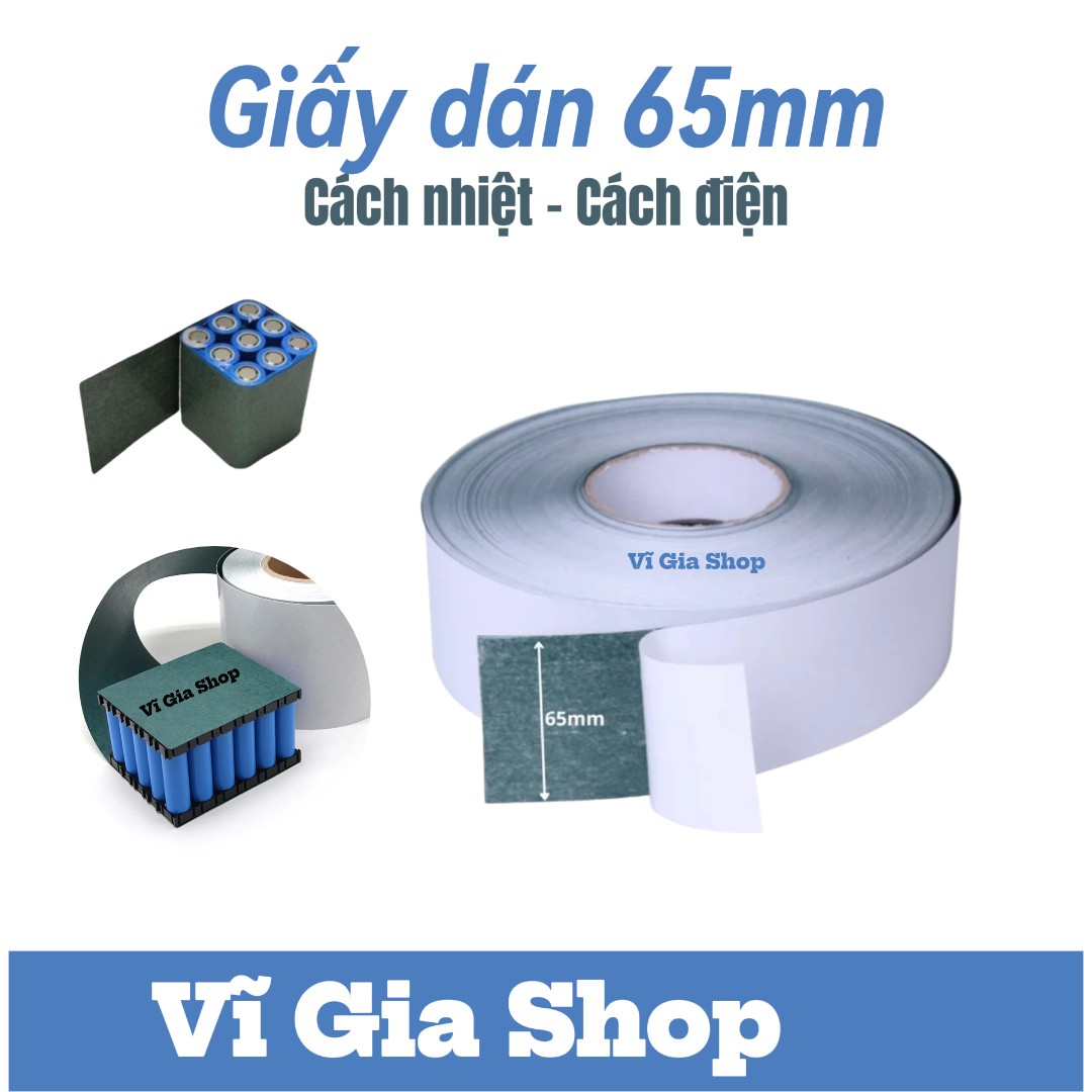 Giấy Cách Điện Cách Nhiệt Bản Rộng 65mm Cao Cấp - Vĩ Gia Shop