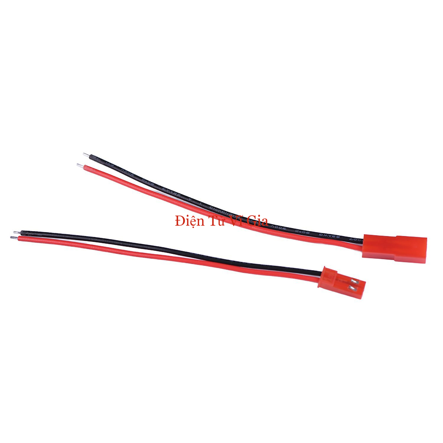 Cặp Jack Nối JST 2P Đực - Cái Dây 22AWG (20cm / 30cm) - VĨ GIA SHOP