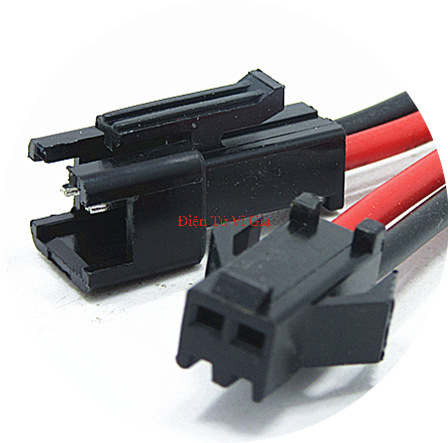 Jack Nối SM 2.54mm 2P Đực Cái Dây 22AWG (15cm) - Vĩ Gia Shop