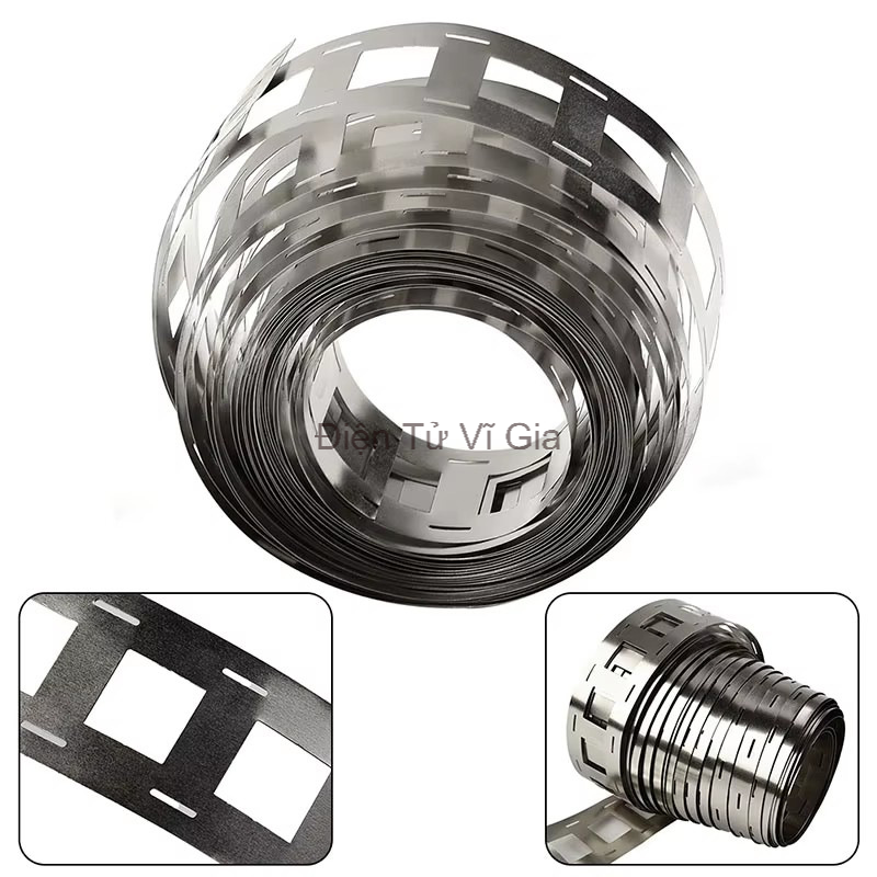 Kẽm Đôi Hàn Cell Pin 18650 Bản 25.5mm và 27mm - Vĩ Gia Shop