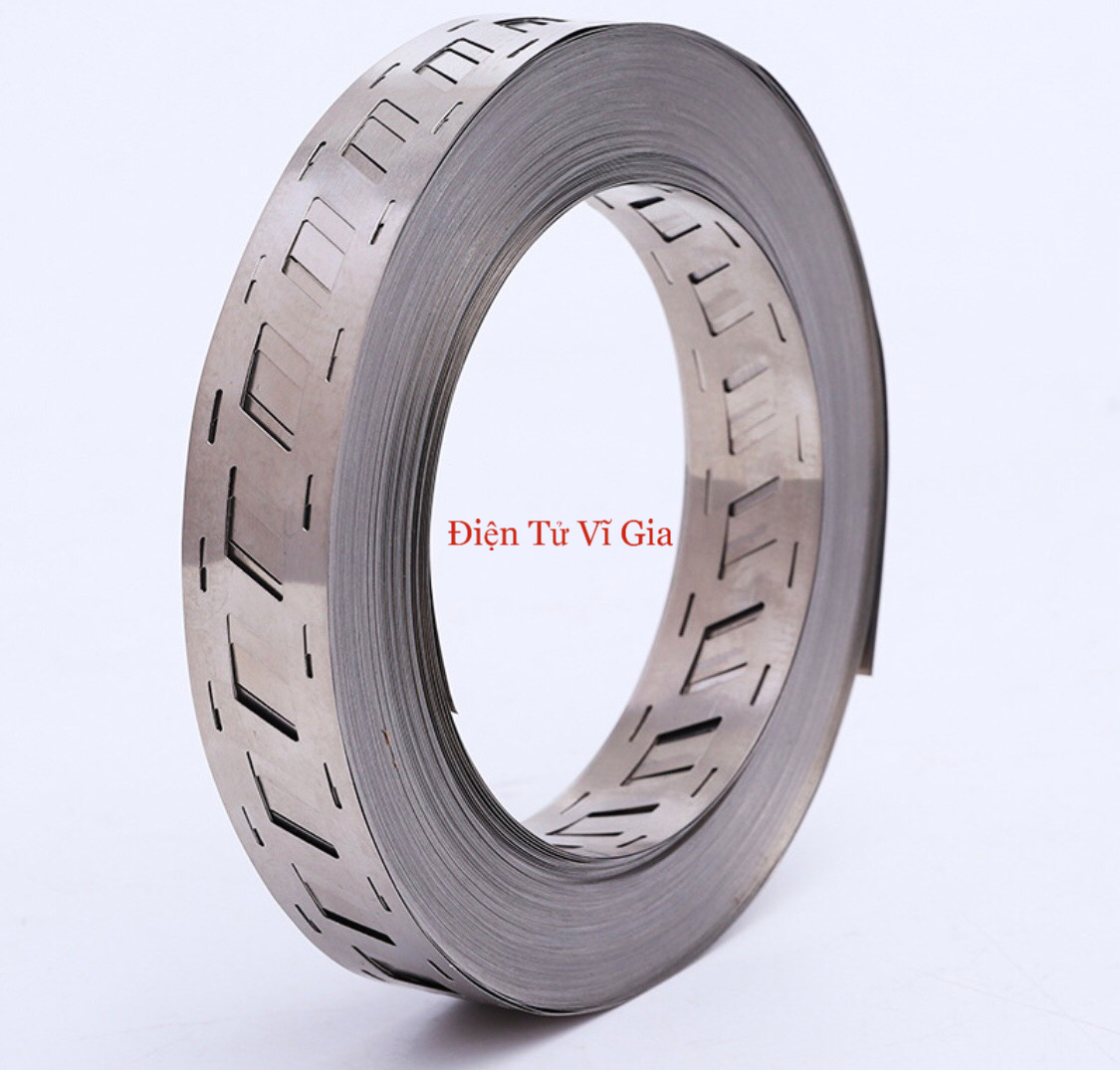 Kẽm Xéo Hàn Cell 18650 - Rộng 23mm - Dày 0.2mm | Vĩ Gia Shop