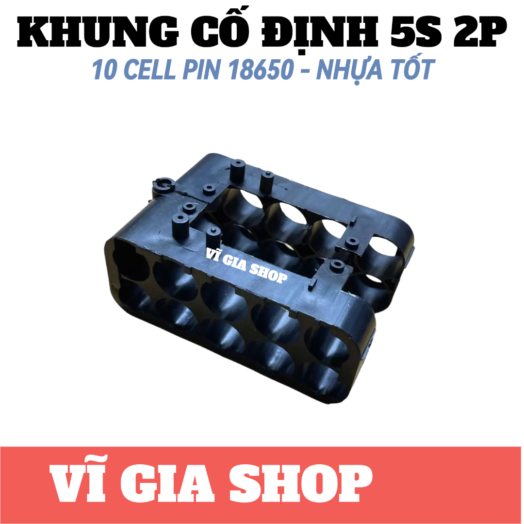 Khung Nhựa Cố Định Pin Makita 10 - 15 Cell 18650 Nhựa ABS - Vĩ Gia Shop