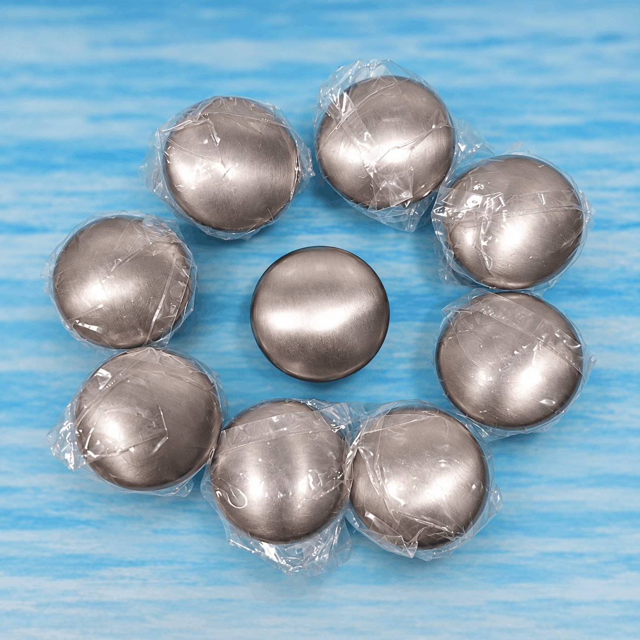 Núm Tay Nắm Tủ Tròn Hợp Kim Inox Mờ Bạc Xước Cho Tủ TN1004
