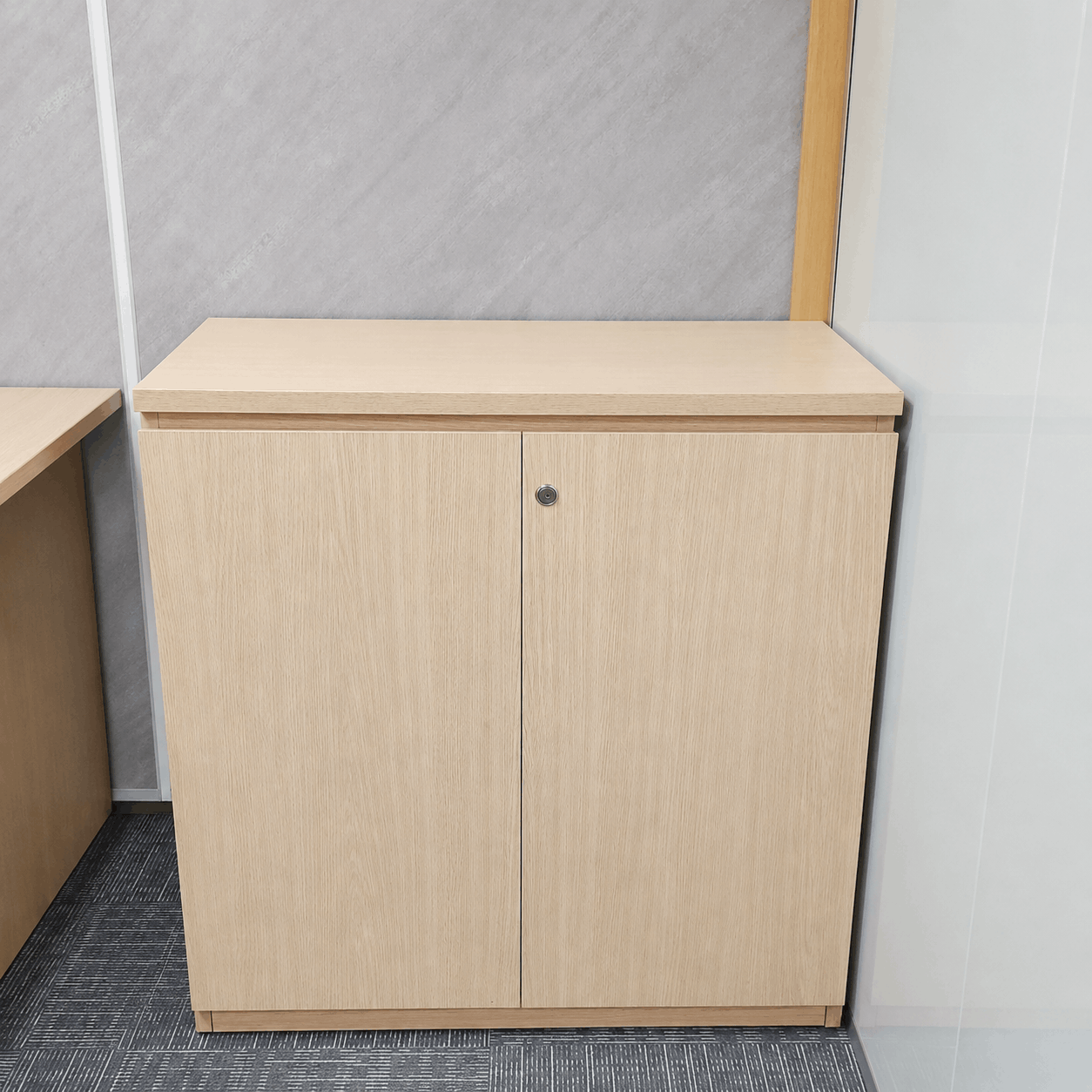 Tủ hồ sơ gỗ thấp 2 cánh mở 800x400x850mm TU097
