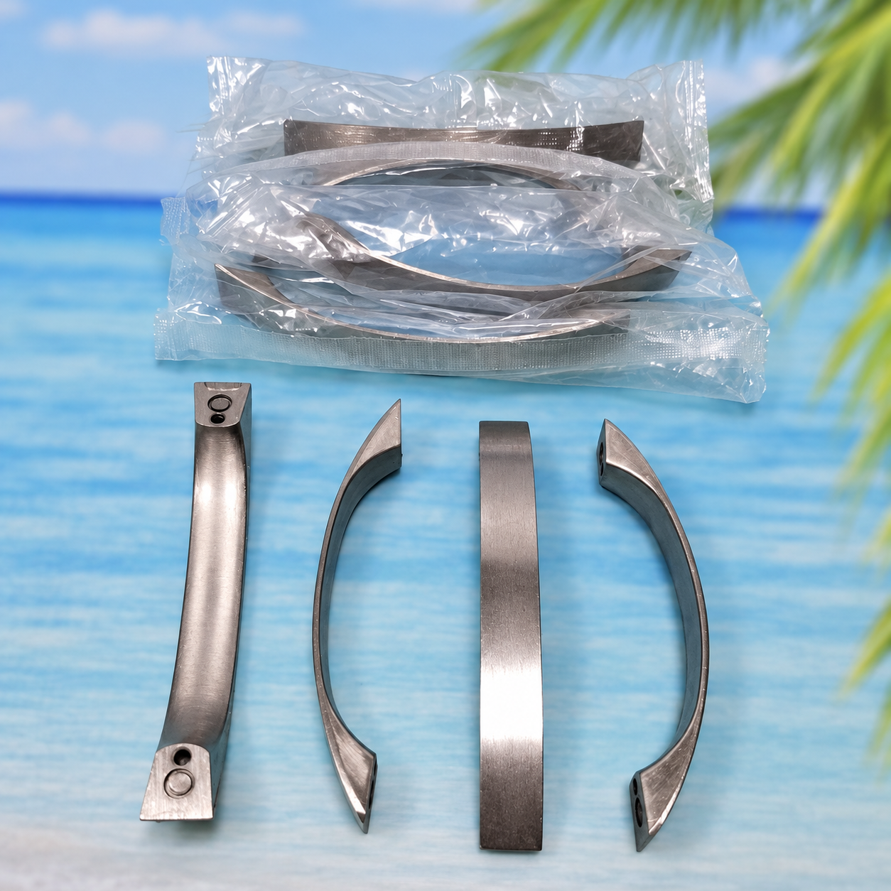 Tay Nắm Chữ C Hợp Kim Màu Inox Bóng Dùng Cho Tủ Hồ Sơ Tủ Áo Tủ Bếp TN1002