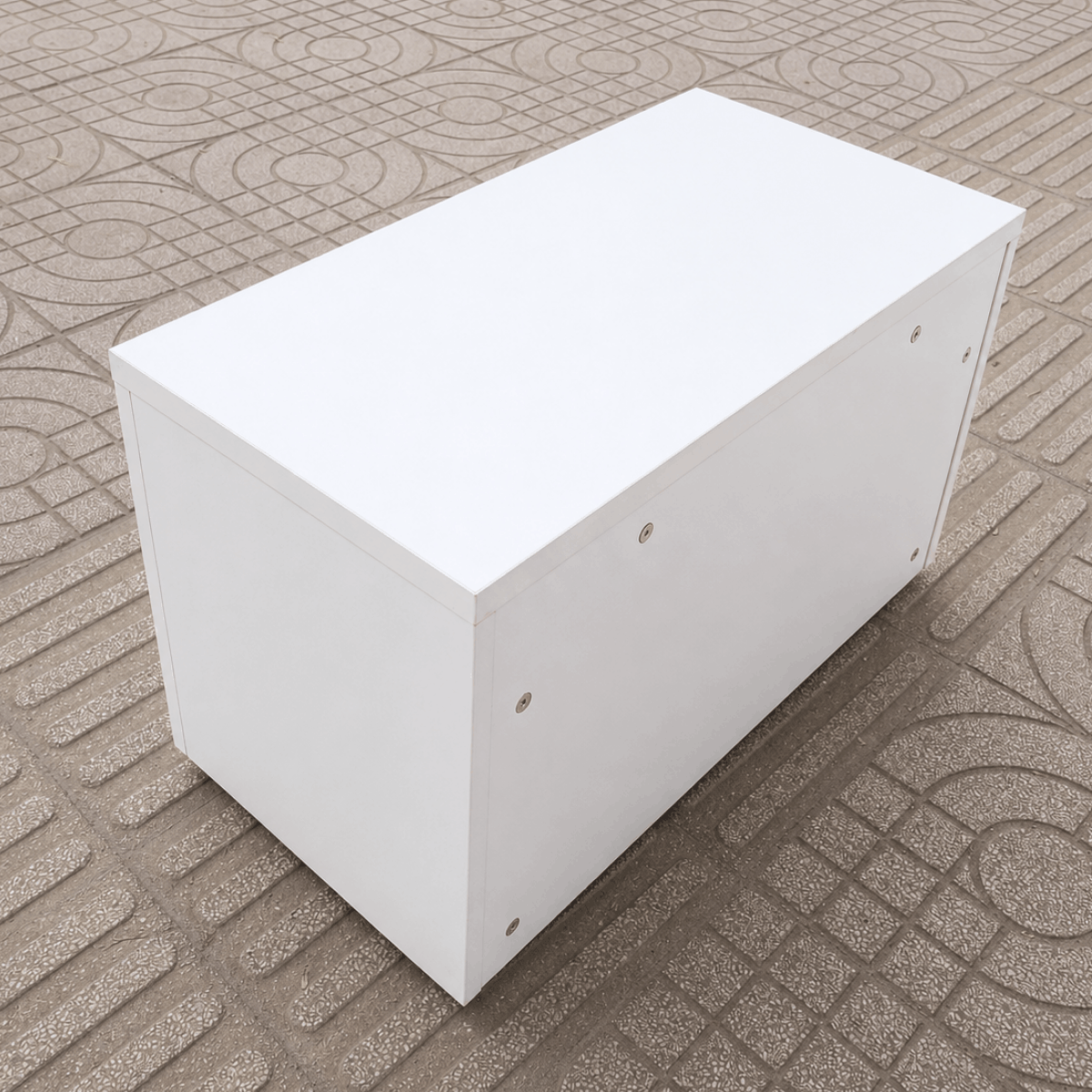 Tủ gỗ màu trắng đa năng 900x400x445mm TU075