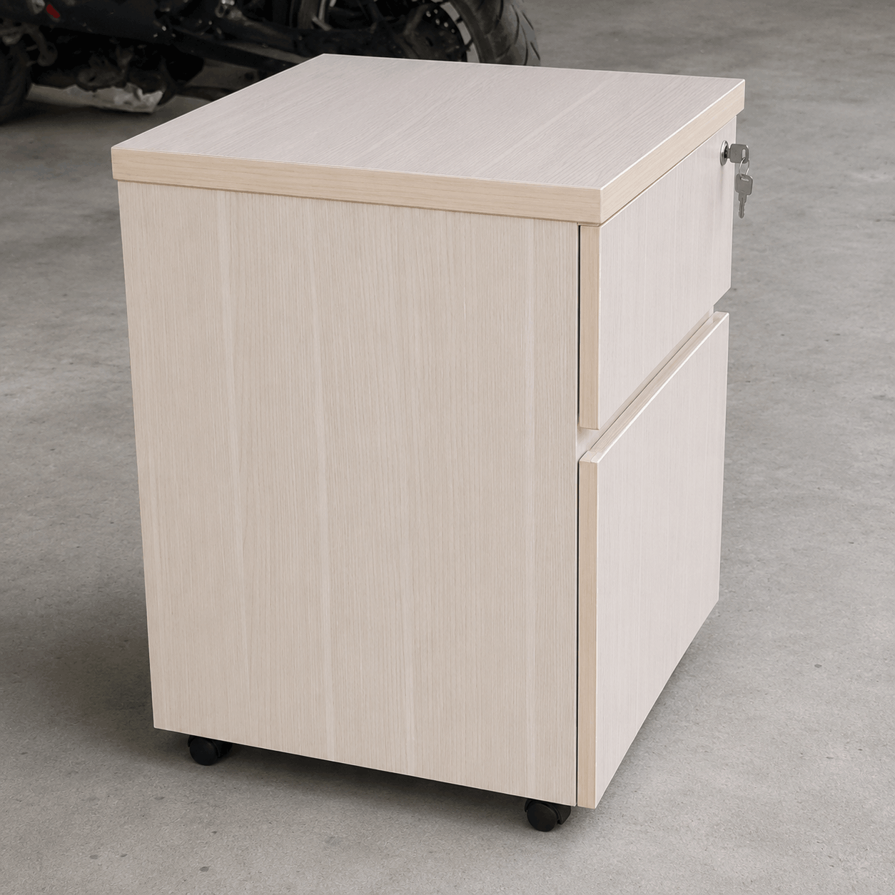 Tủ di động gỗ 2 ngăn kéo 450x412x600mm TU096