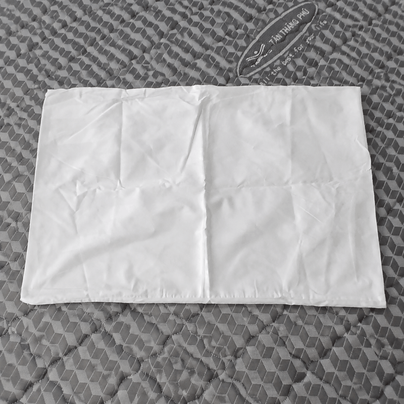 Vỏ Gối Trắng Sọc Lụa 50x70cm VG105 – Hàng Mới 100%
