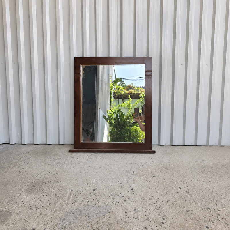Gương khung gỗ tự nhiên 650x720mm GUONG112