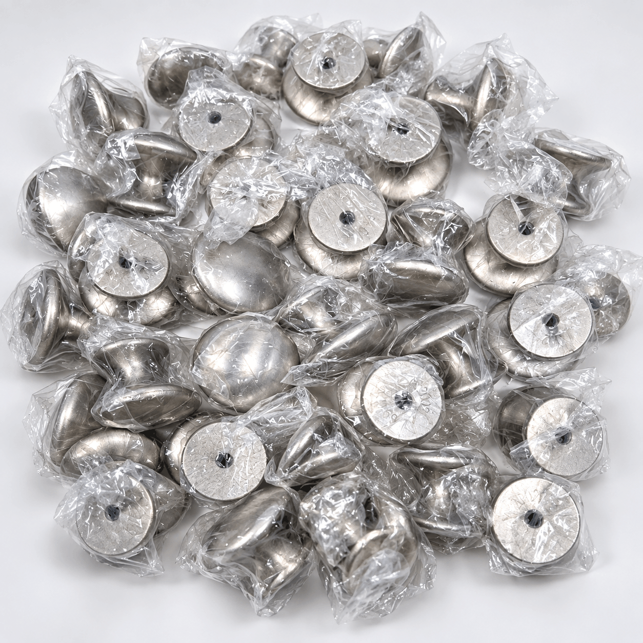 Núm Tay Nắm Tủ Tròn Hợp Kim Inox Mờ Bạc Xước Cho Tủ TN1004