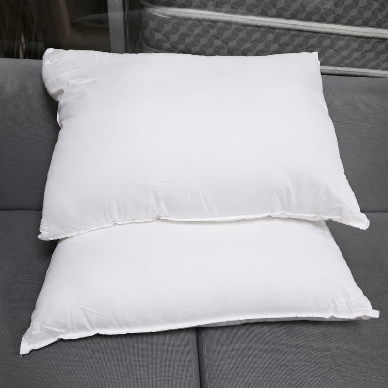 Combo 2 Ruột Gối 50x70cm + 2 Vỏ Gối Trắng Sọc Thanh Lý Tuyển Chọn CBG 108