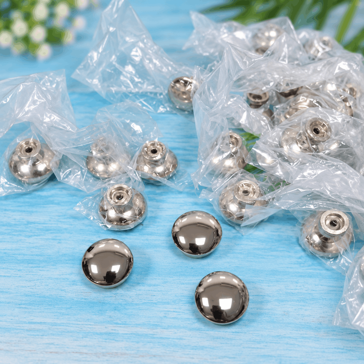 Núm Tay Nắm Tủ Tròn Hợp Kim Màu Inox Bóng TN1006