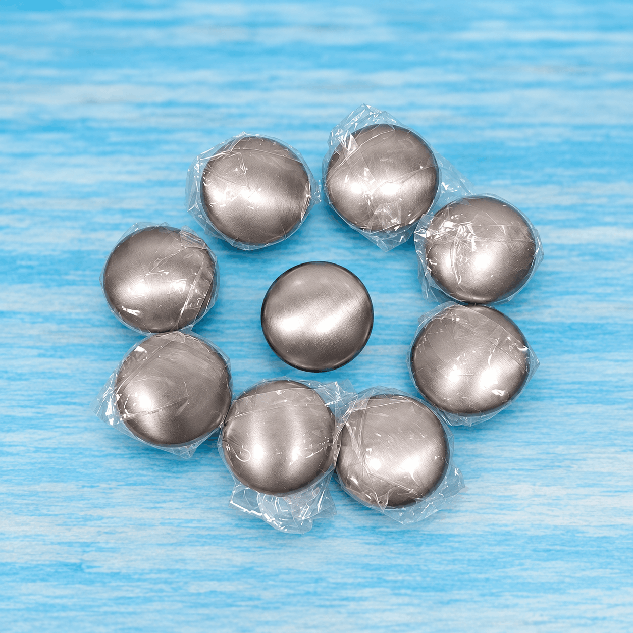 Núm Tay Nắm Tủ Tròn Hợp Kim Inox Mờ Bạc Xước Cho Tủ TN1004