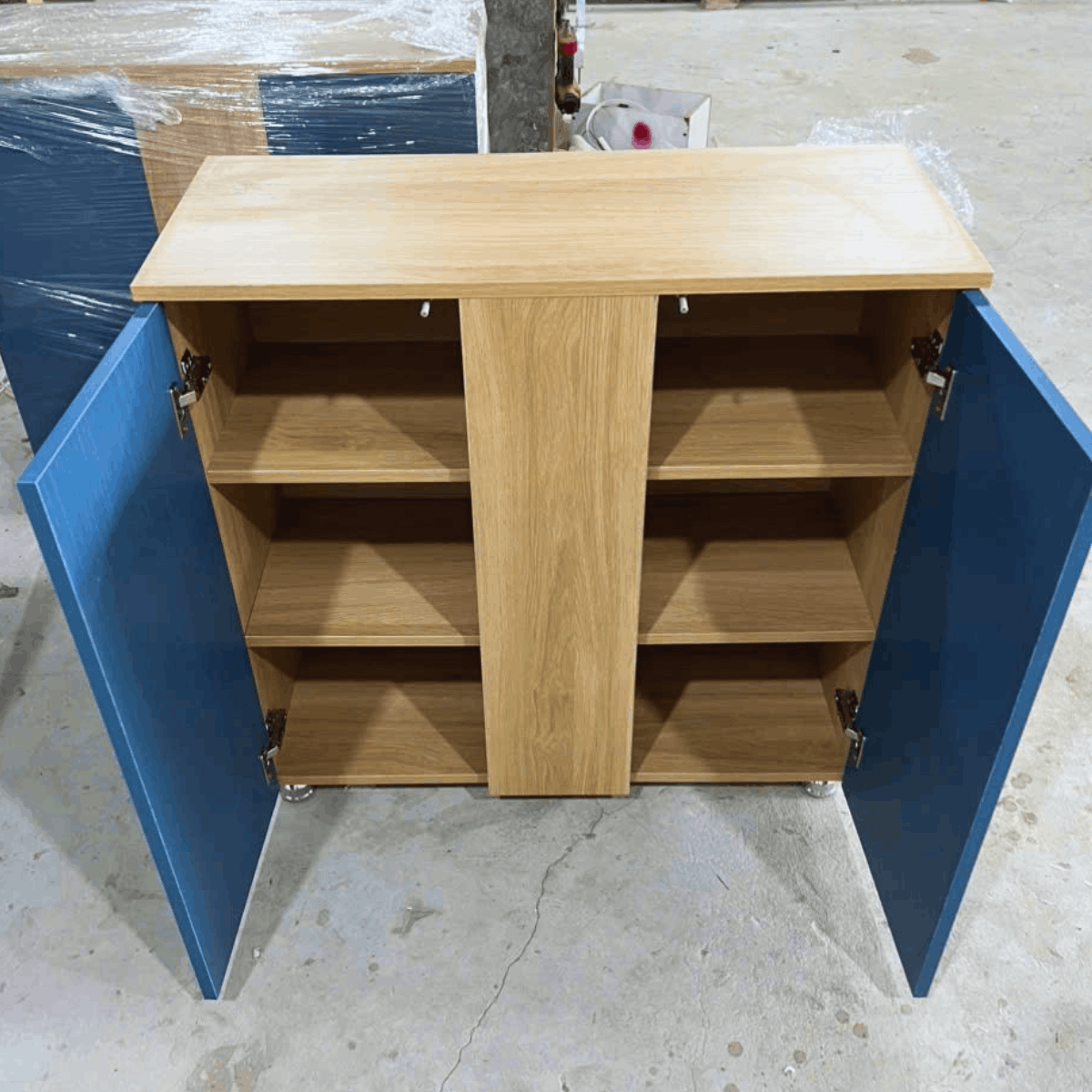 Tủ thấp phối màu hiện đại 850x350x850mm TU067