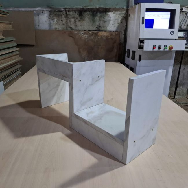 Kệ Trang Trí Vân Đá 600x200x300mm