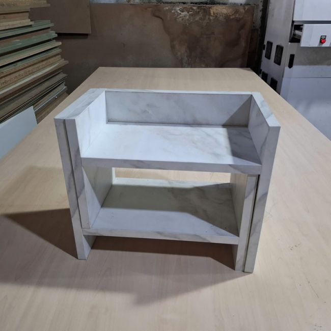 Kệ Trang Trí Vân Đá 600x200x300mm