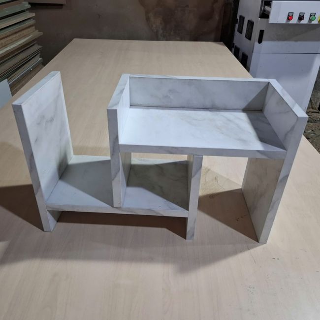 Kệ Trang Trí Vân Đá 600x200x300mm