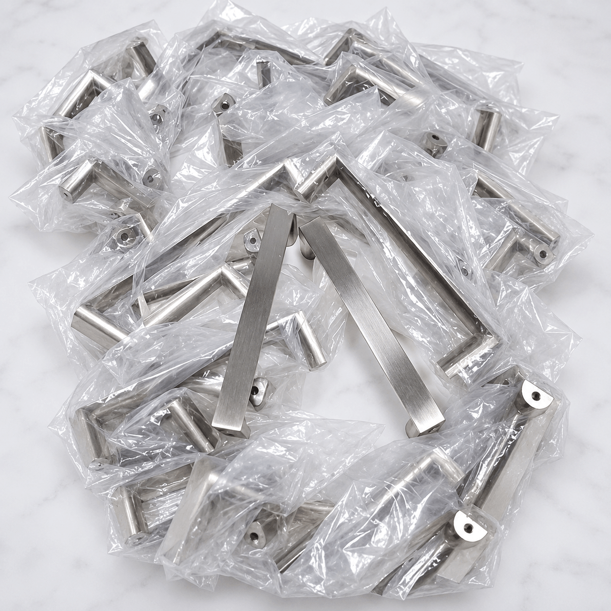 Tay Nắm Tủ Inox Thanh Vuông 105x12mm Bề Mặt Xước Mờ Dùng Cho Ngăn Kéo Tủ Gỗ TN1012