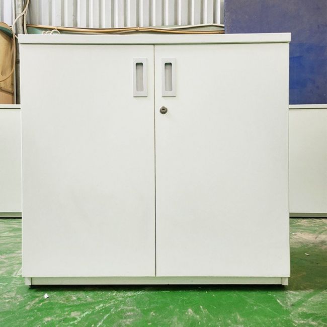 Tủ hồ sơ thấp 2 cánh màu trắng 800x400x750mm TU030