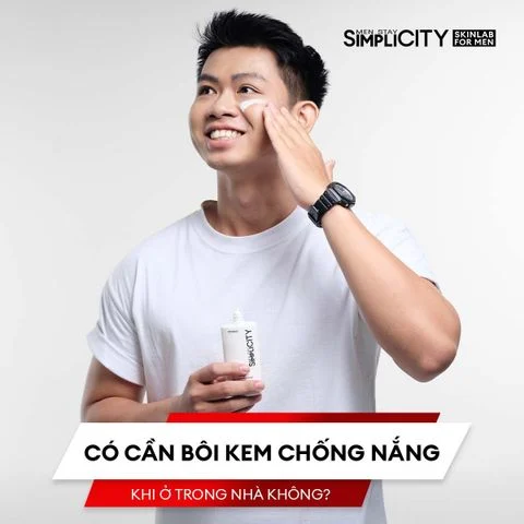 Có cần bôi kem chống nắng khi ở trong nhà không?