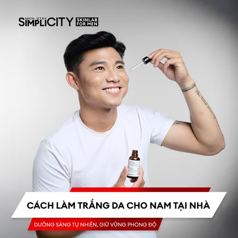 Cách làm trắng da cho nam tại nhà: Dưỡng sáng tự nhiên, giữ vững phong độ