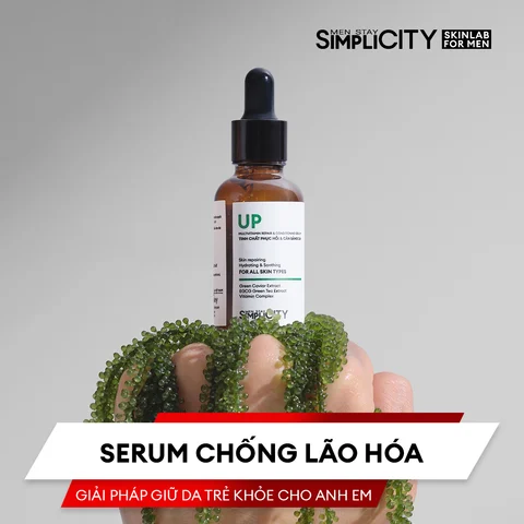 Serum chống lão hóa – Giải pháp giữ da trẻ khỏe cho anh em