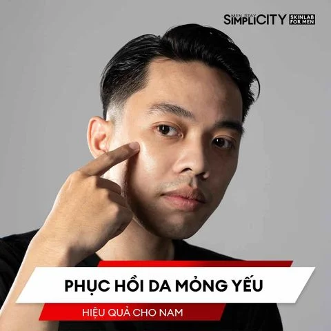 Phục hồi da mỏng yếu hiệu quả cho nam