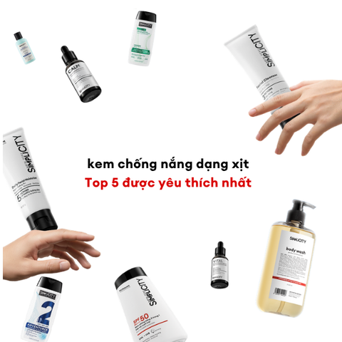 Top 5 kem chống nắng dạng xịt được yêu thích nhất