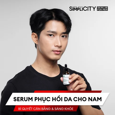 Serum phục hồi da cho nam: bí quyết cân bằng và sáng khỏe