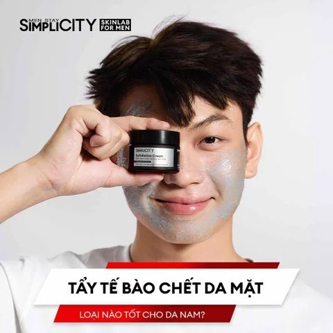 Tẩy tế bào chết da mặt loại nào tốt cho da nam?