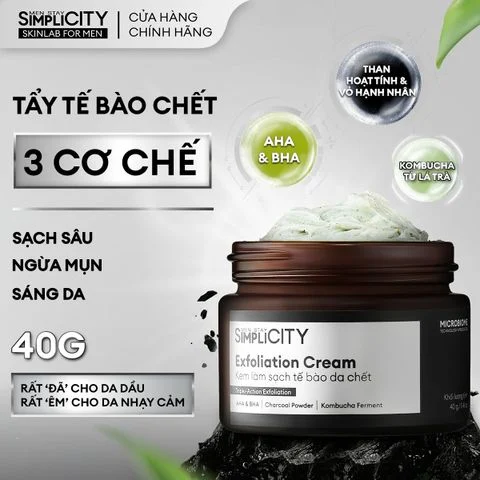 [MỚI] Kem Tẩy Tế Bào Chết 3 Cơ Chế Khoa Học Men Stay Simplicity – Bước tiến cho chu trình chăm sóc da nam giới Việt