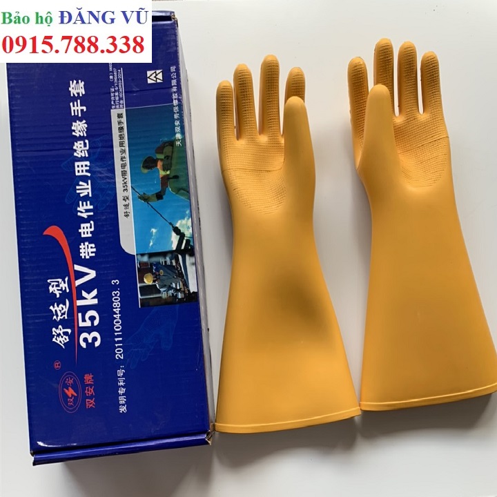 Gắng tay cao su cách điện 35KV Đài Loan