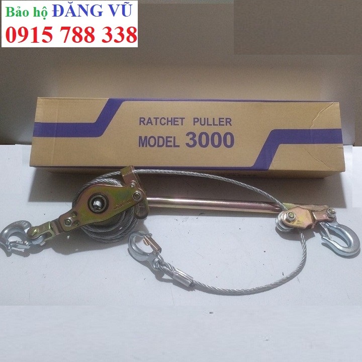 Pa lăng cáp lắc tay 3 tấn