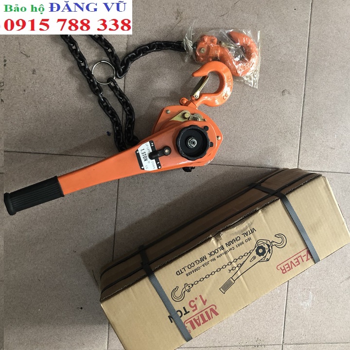 Pa lăng xích lắc tay 0,75 tấn