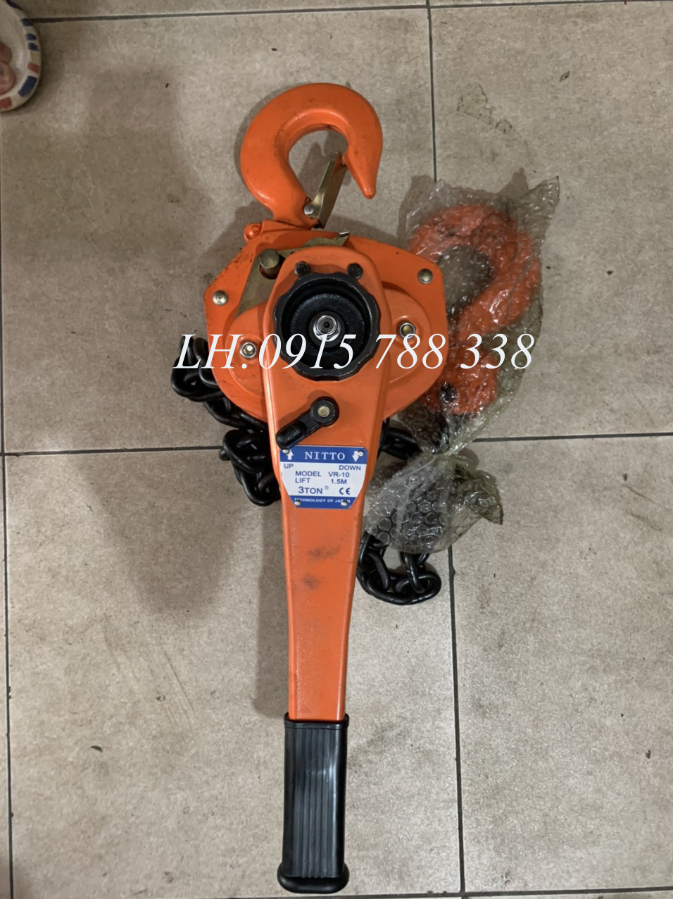 Pa lăng xích lắc tay 3 Tấn Nitto