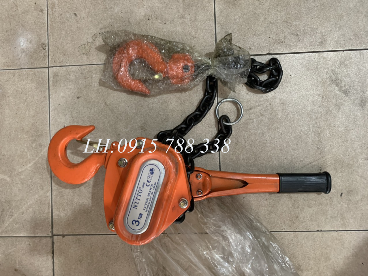 Pa lăng xích lắc tay 3 Tấn Nitto