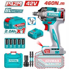 Máy siết buloong không chổi than dùng pin 42V-TOTAL-TIWLI42461