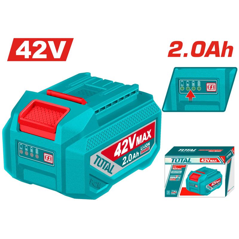 Pin Lithium 42V/ 2.0Ah-TOTAL-TFBLI42201