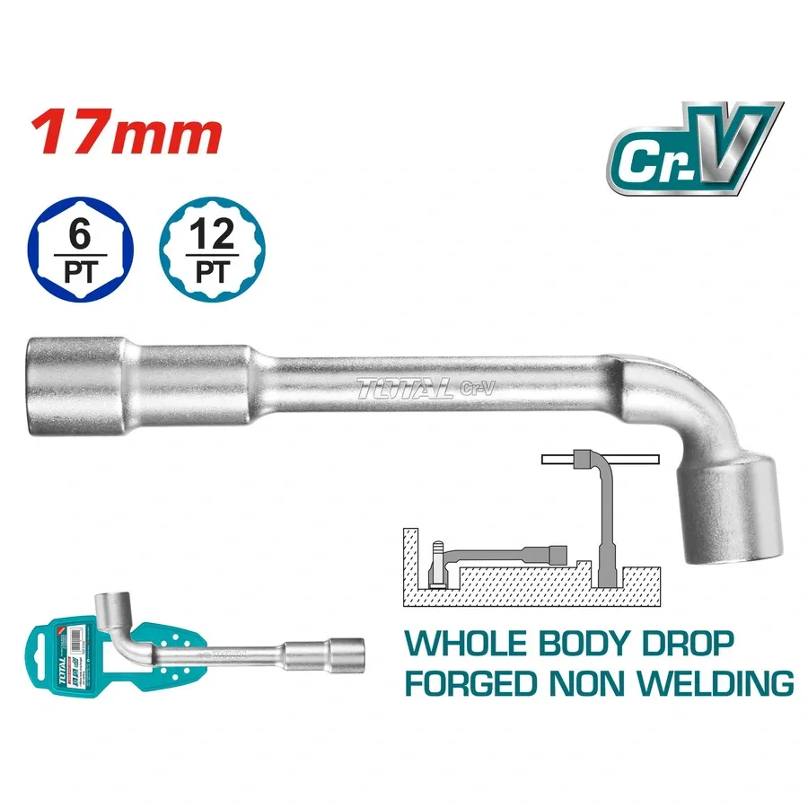 Chìa vặn góc L 17mm -TOTAL-THWL1706