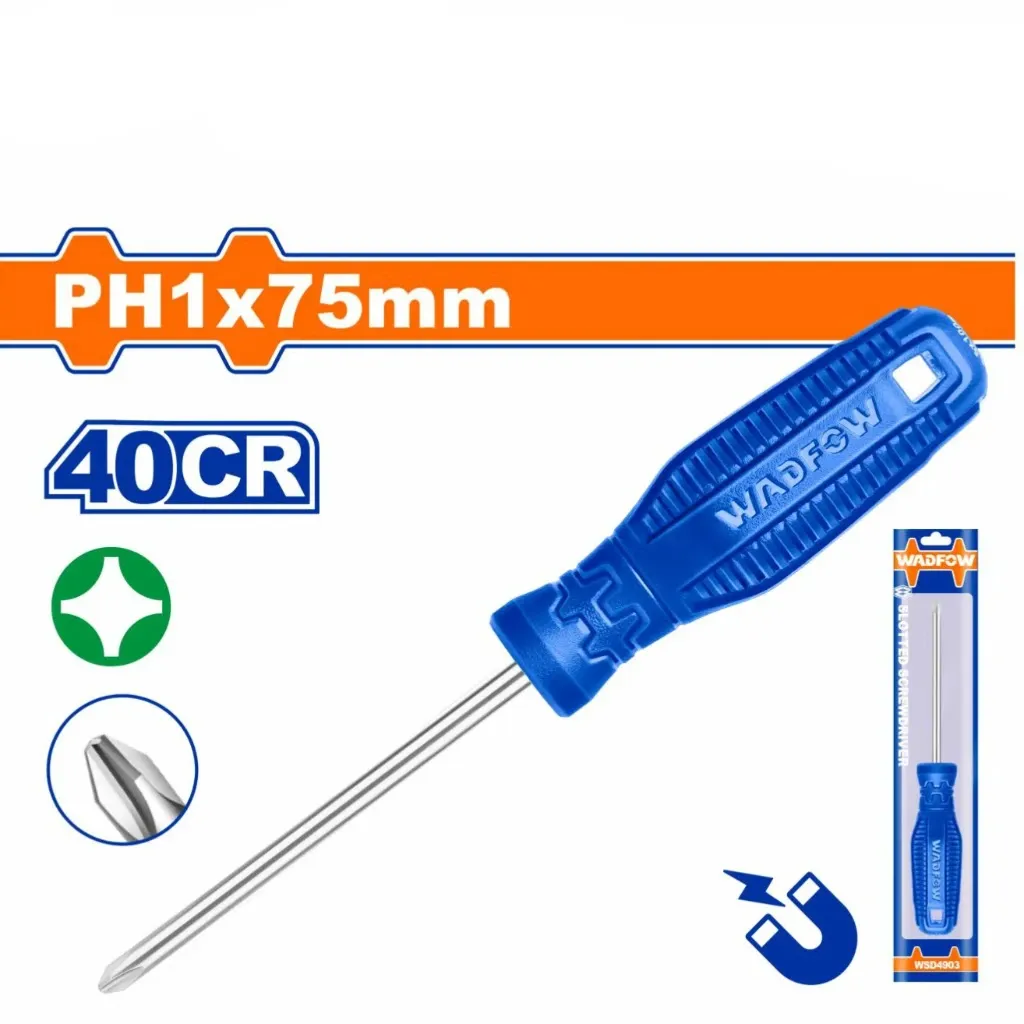 Tua vít bake PH1x75mm-Wadfow WSD4913
