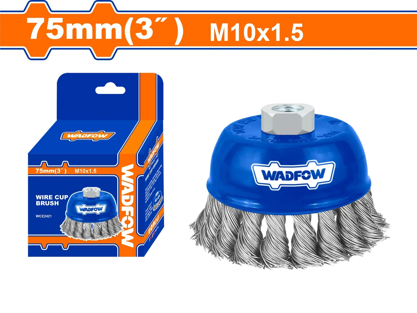 Chén cước xoắn 75mm(3") Wadfow  WCE2421