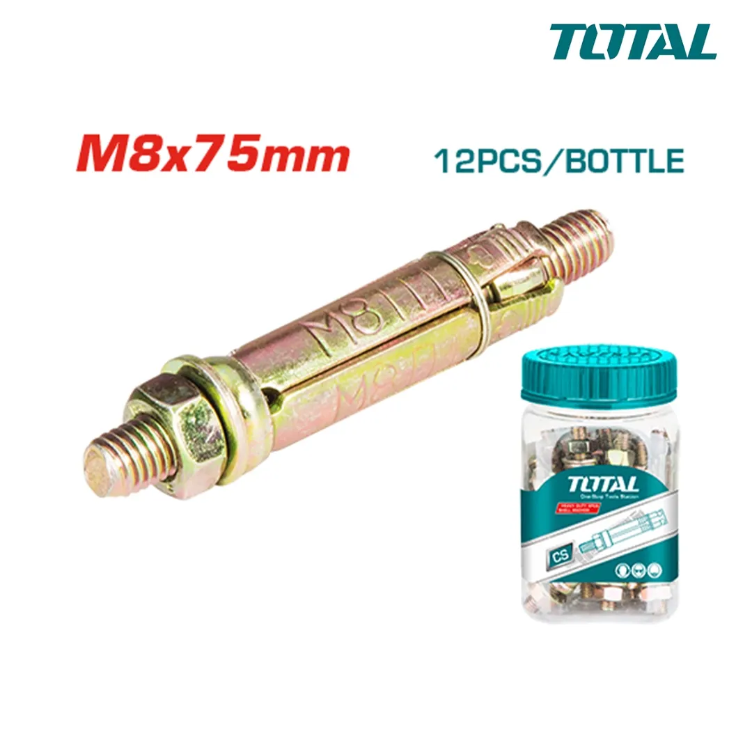 Bộ 12 neo nặng M8x75mm -TOTAL-WJHA0807521